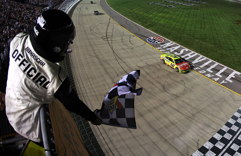 Blaney completes Penske playoff entries with commanding Nashville win