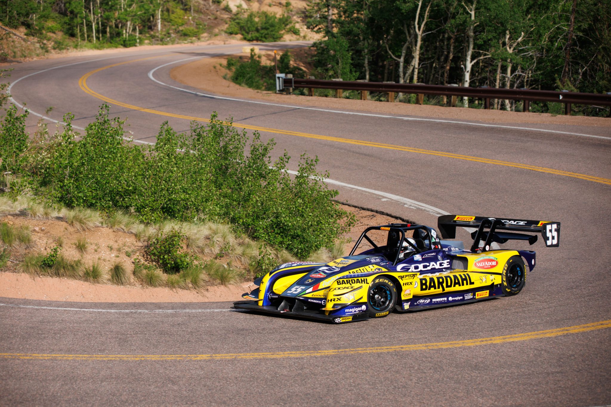 Faggioli bests Dumas in weather-shortened Pikes Peak Hill Climb